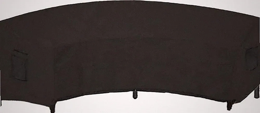Curved Sofa Cover Outdoor Couch Sectional Protector Waterproof Half Moon Sofa Se