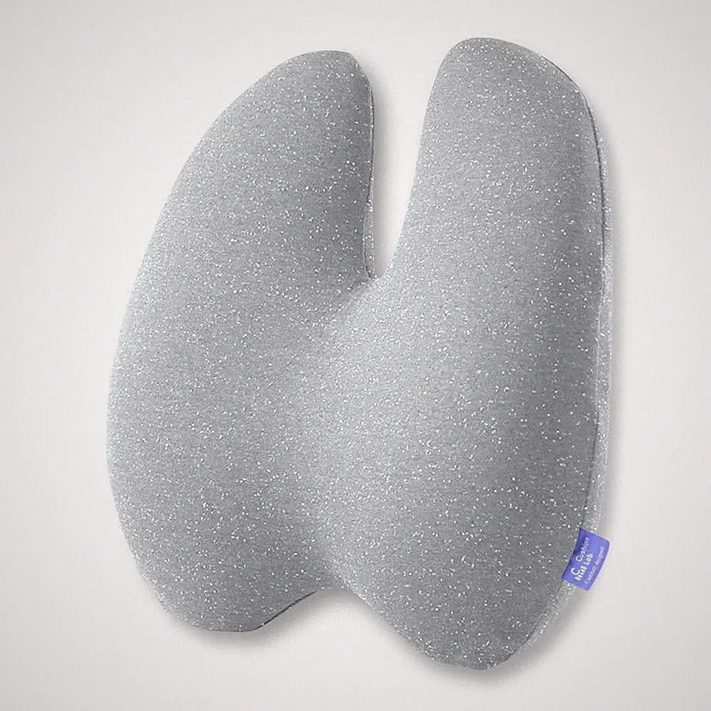 Cushion Lab Extra-Dense Lumbar Pillow - Charcoal/Gray