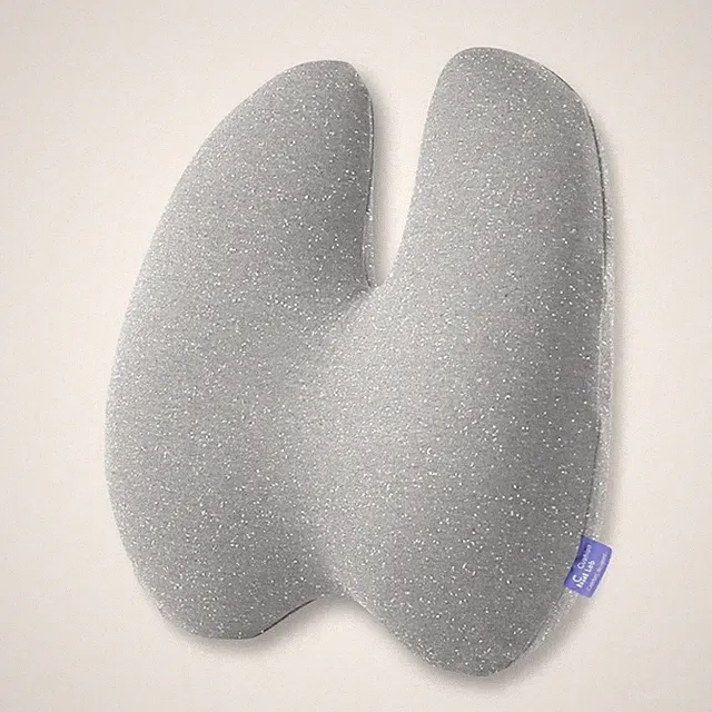 CUSHION LAB Extra Dense Lumbar Pillow - Ergonomic - Grey - No Box