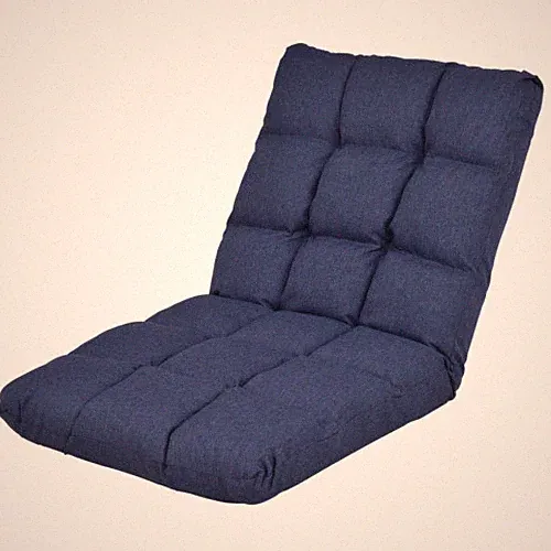 Cushioned Floor Gaming Sofa Chair 14-Position Adjustable Folding Lazy Recliner