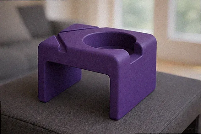 Custom Drink Holder for sectional couches | W/Cup Holder for 4 INCH Armrest