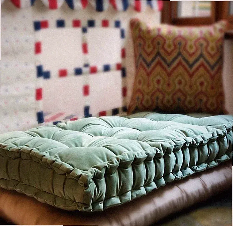 Custom French Mat mattress Daybed Sofa Cushion Day Bed Bench Seat Hand Tufted