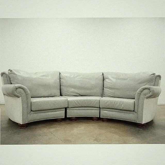 Custom Italian Curved Conversation Sofa - Original Price $15,000