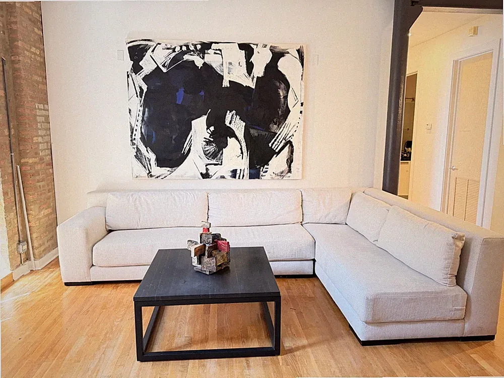 Custom Sectional Sofa, Perennials fabric ($140.00) per yard Chicago location