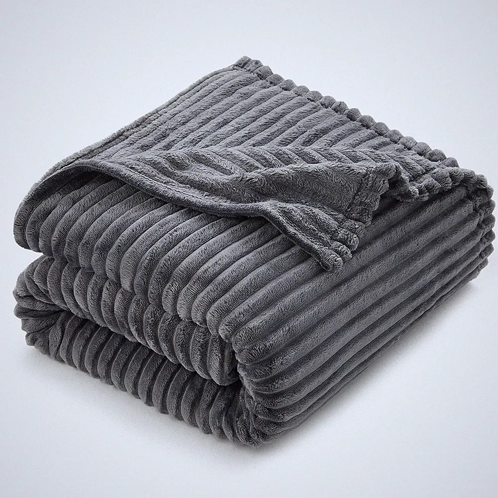 Cut Plush Fleece Blanket Super Soft Lightweight Bed, Couch, Sofa Throw Blankets