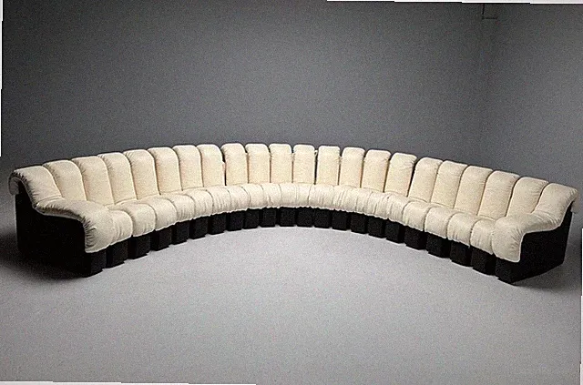 De Sede, Mid-Century Modern, DS-600 Sectional Sofa, Leather, Felt, 2024 101-9337