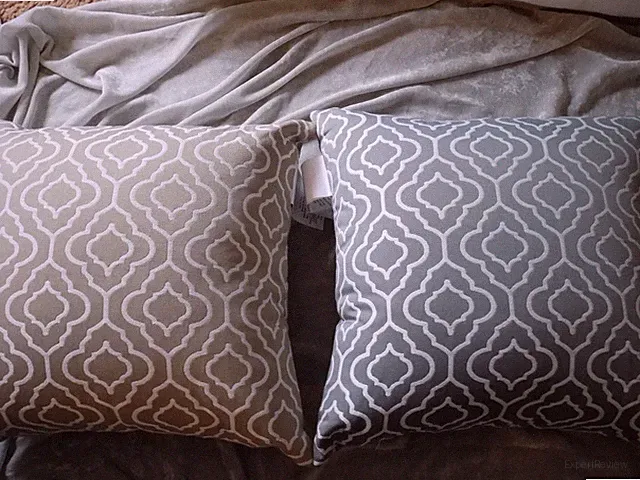 Decorative Throw Pillow Beige or Gray Bed Sofa Couch Home Decor NEW!