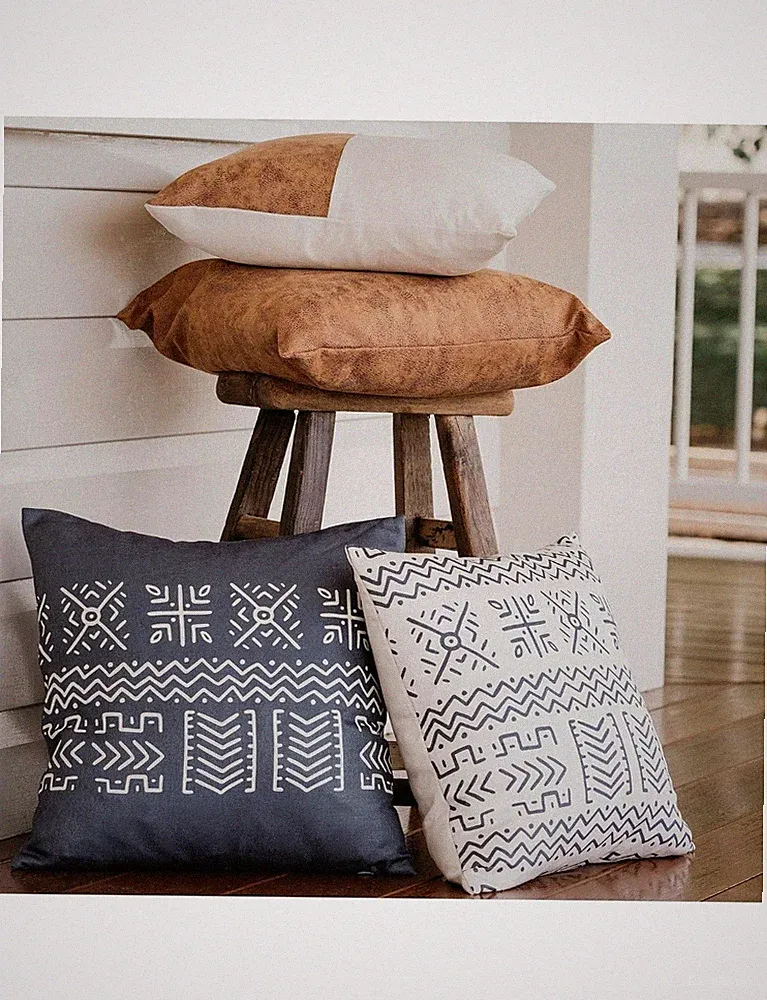 Decorative Throw Pillow Covers for Couch 18x18" set of 4
