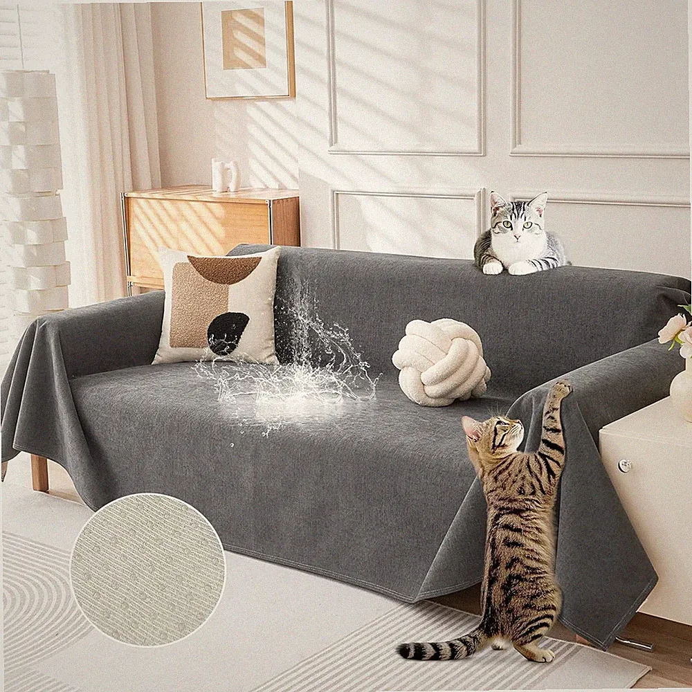 Deep Dream Cat-Scratch Resistant Couch Cover,Waterproof Sofa Cover Size:71"x118"