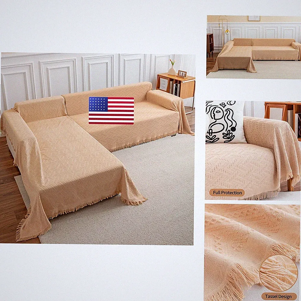 Deep Dream Sectional Couch Covers, 2 Pieces Sectional Sofa Cover, L Shaped