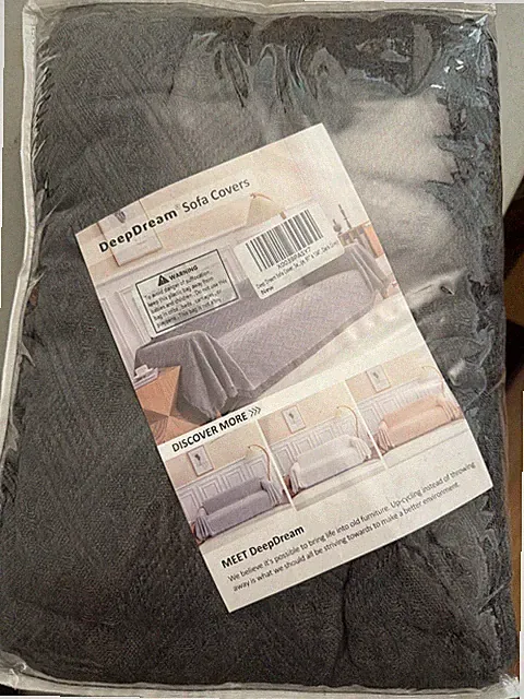 Deep Dream Slipcover Sofa Couch Blanket Machine Washable 91x134 Dark Grey