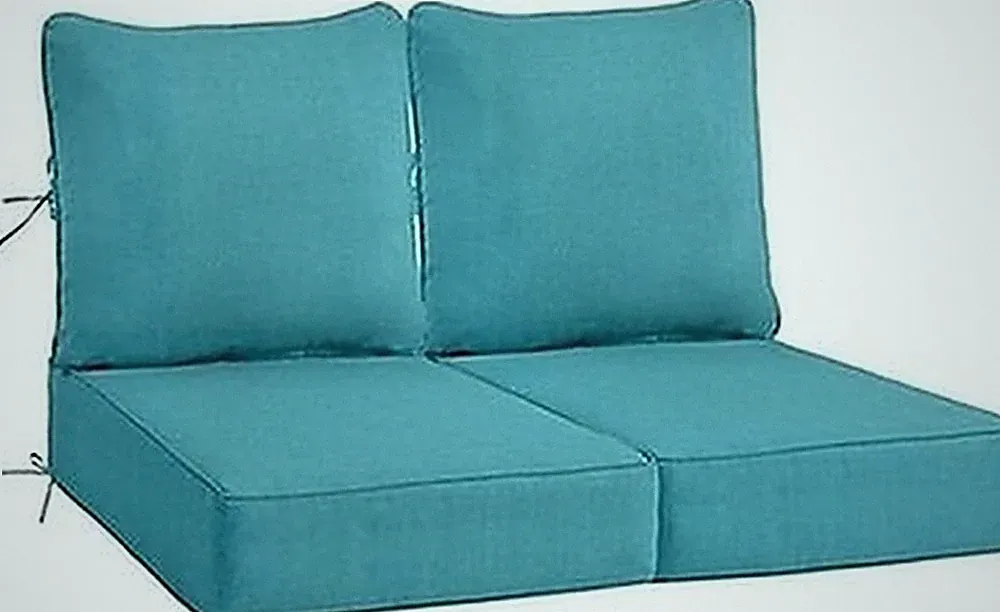 Deep Seat Cushion Set Sundale Outdoor Teal 24 x 24 x 6 in #R042