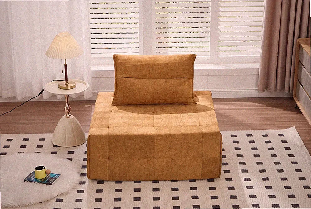 Deep Seat Modular Sectional Sofa with Adjustable Backrest – 39.37" Chenill