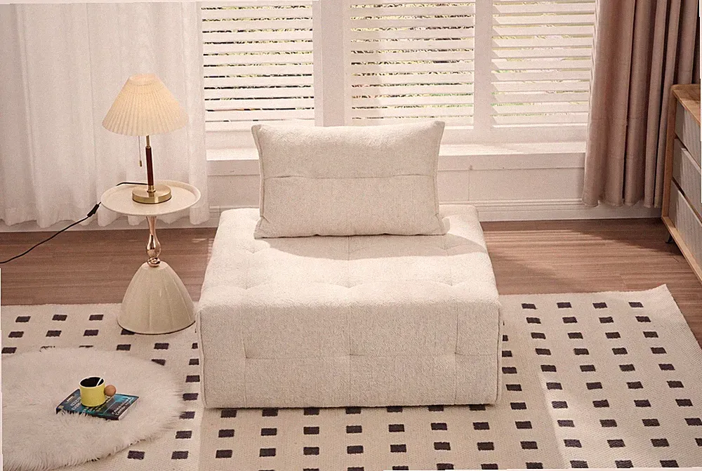Deep Seat Modular Sectional Sofa with Adjustable Backrest – 39.37" Chenill