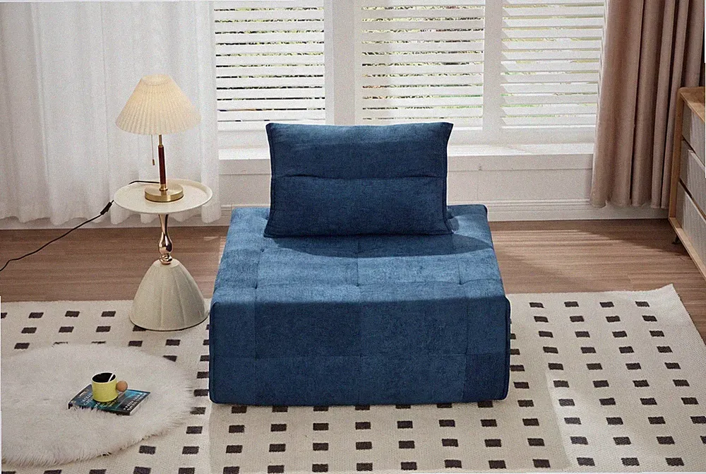 Deep Seat Modular Sectional Sofa with Adjustable Backrest – 39.37" Chenille C
