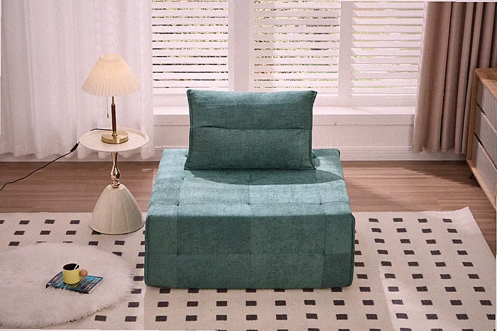 Deep Seat Modular Sectional Sofa with Adjustable Backrest – 39.37" Chenille Comp