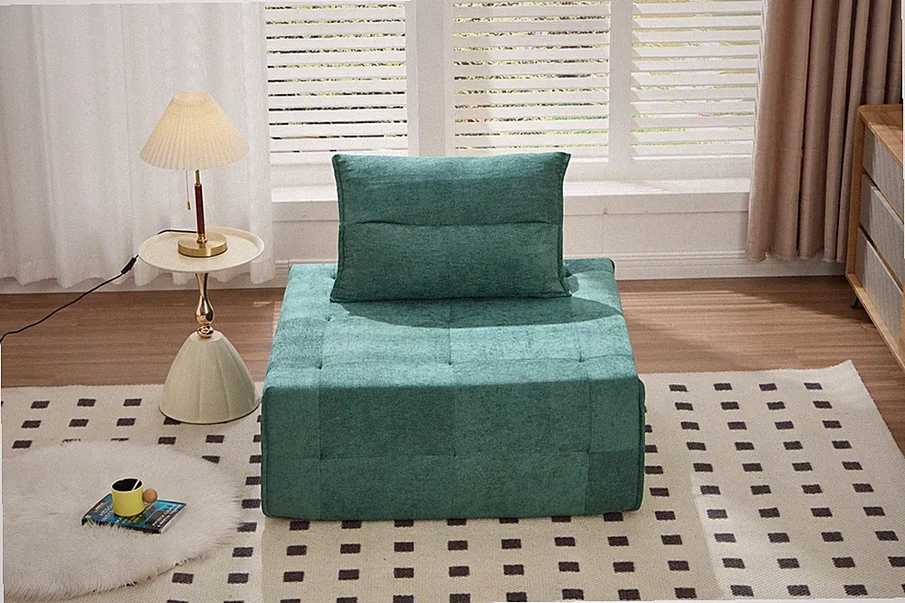 Deep Seat Modular Sectional Sofa with Adjustable Backrest – 39.37" Chenille Comp