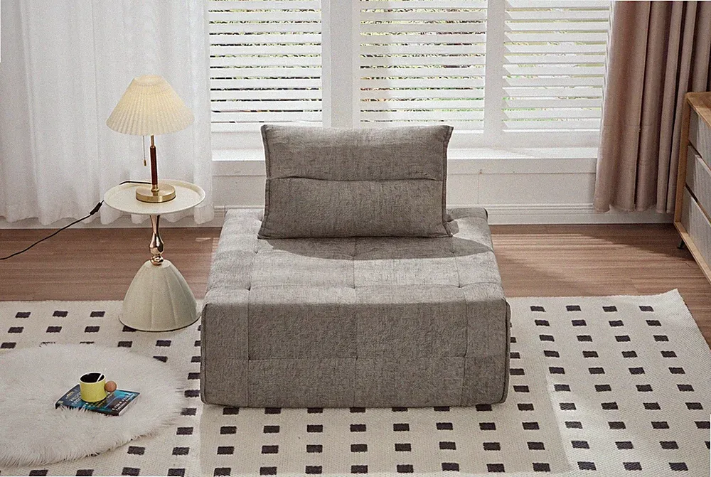 Deep Seat Modular Sectional Sofa with Adjustable Backrest – 39.37" Chenille
