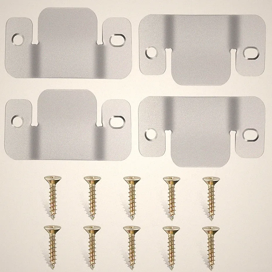 DEEPDREAM 4 Pcs Sectional Couch Connectors Metal Couch Clips Sofa Connector Inte