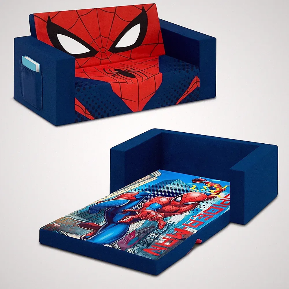 Delta Children Cozee Flip-Out Sofa, Spider-Man