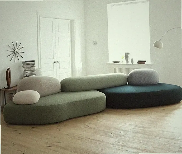 Designer Sofa Set Furniture Sectional Sofa Lounge Stone Sofa Couch For Living Ro