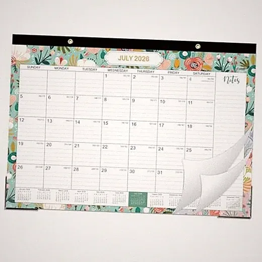 Desk Calendar 2026-2027 for Office & Home, Thick Paper, 12 x 17 | Jul 2026