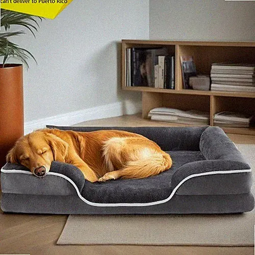 Dog Bed for Extra Large Size Dogs with Non-Slip Base, Orthopedic Pet Sofa 42" L
