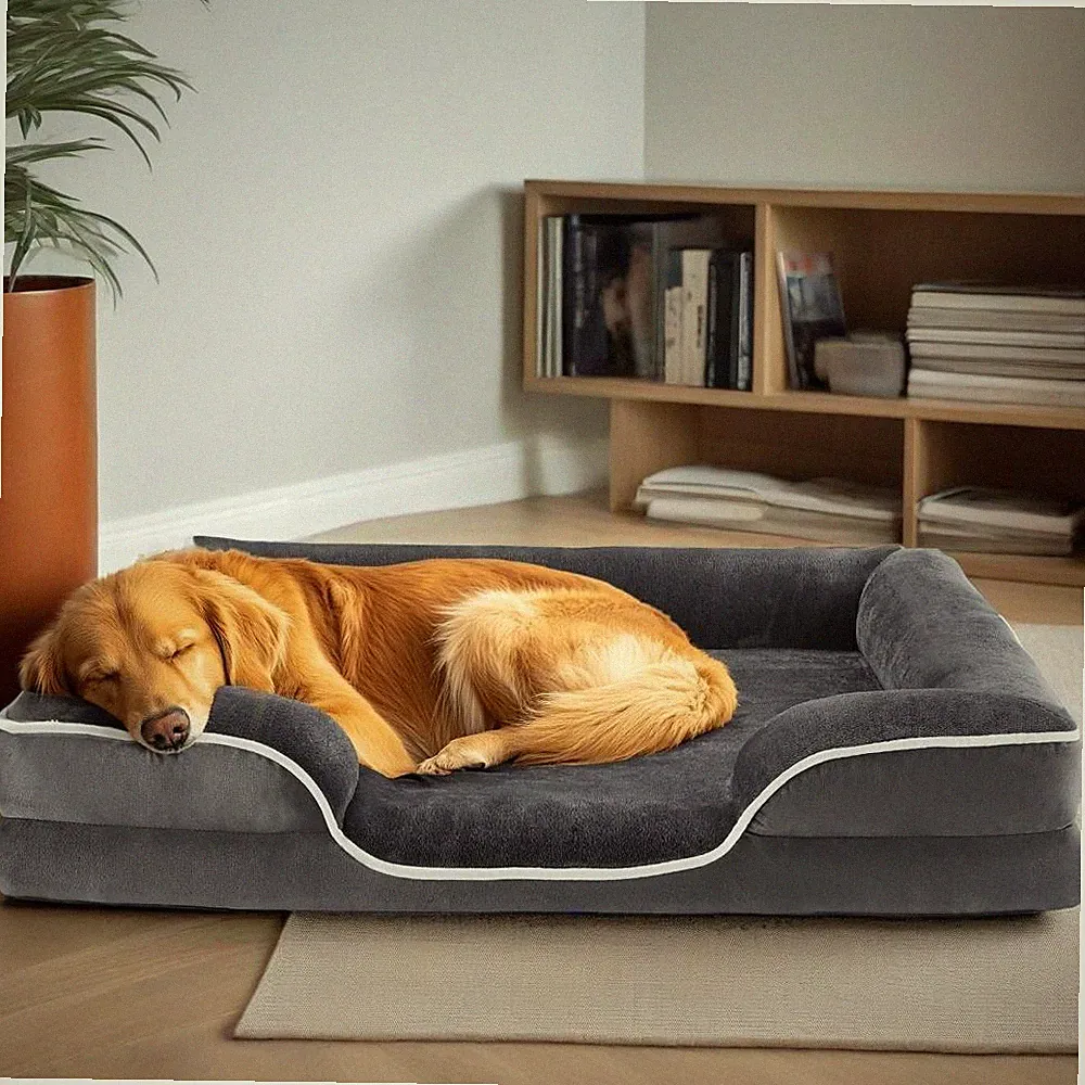 Dog Bed for Extra Large Size Dogs with Non-Slip Base Orthopedic Pet Sofa 42" XL