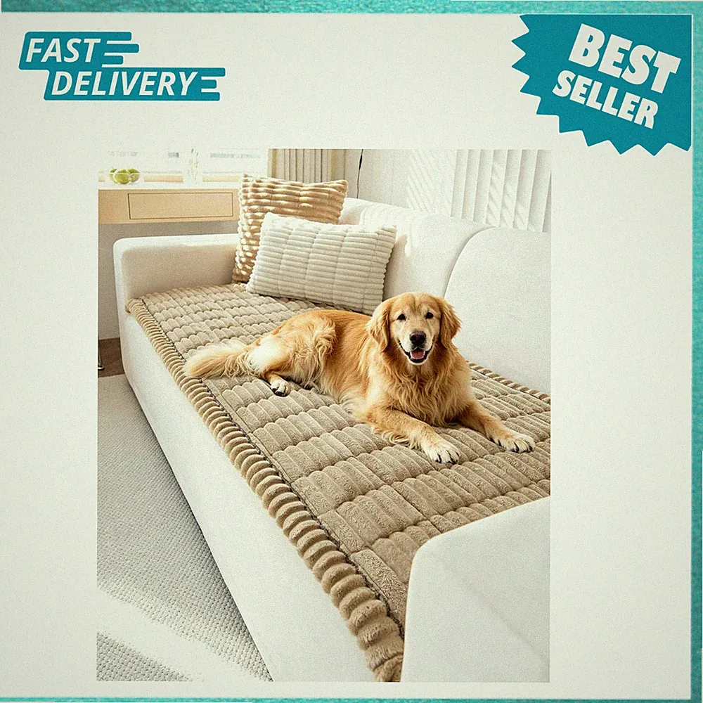 Dog Couch Cover Protector Washable Plush Non-Slip Sofa Covers Pet Friendly