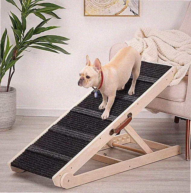 Dog Ramp for Bed & Couch for Large Dogs Up To 200 Lbs 12"-24" Height Adjustable