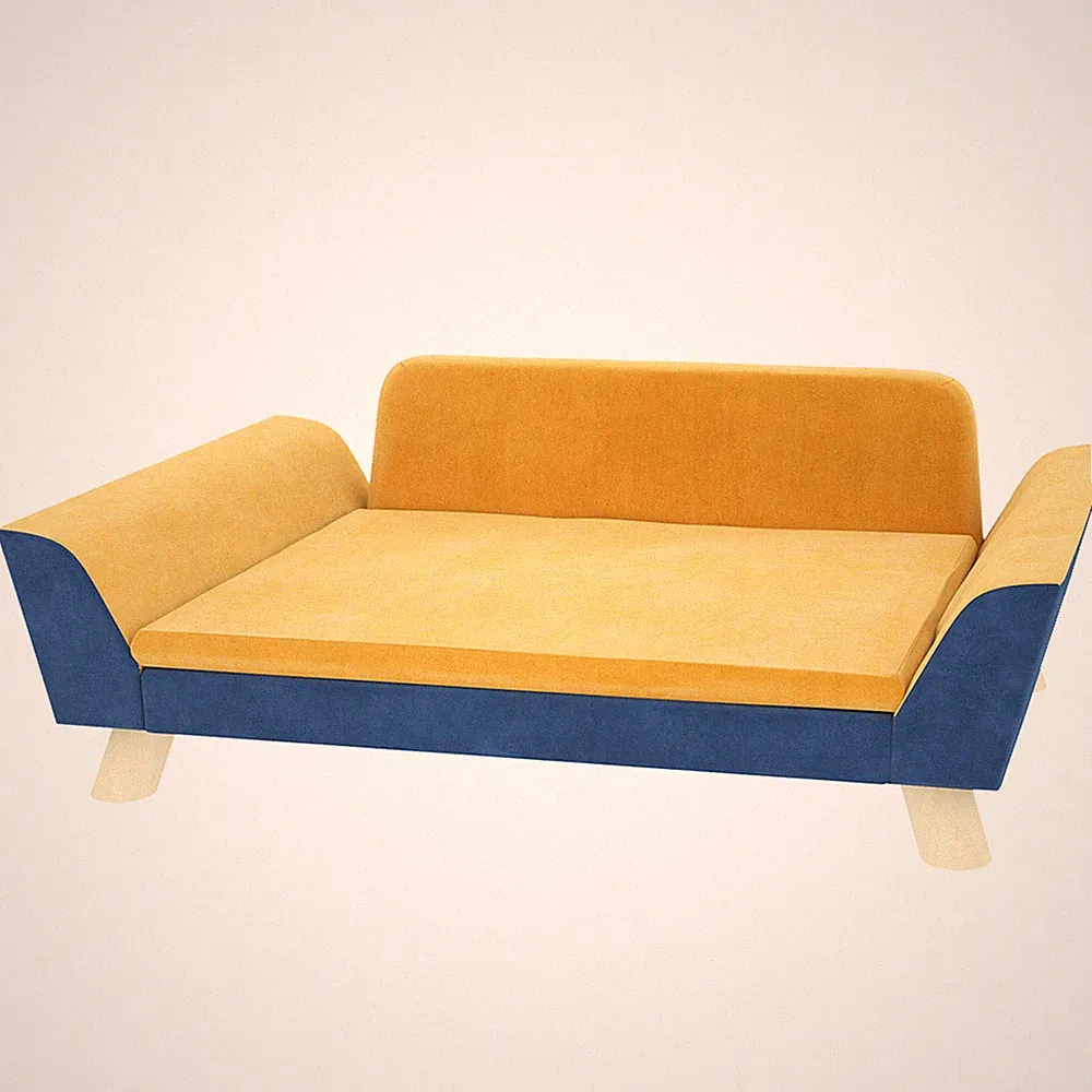 Dog Sofa Bed for Small Dogs with Soft Cushion & Washable Cover