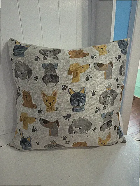 Dogs 19x19 Cute Couch Pillow