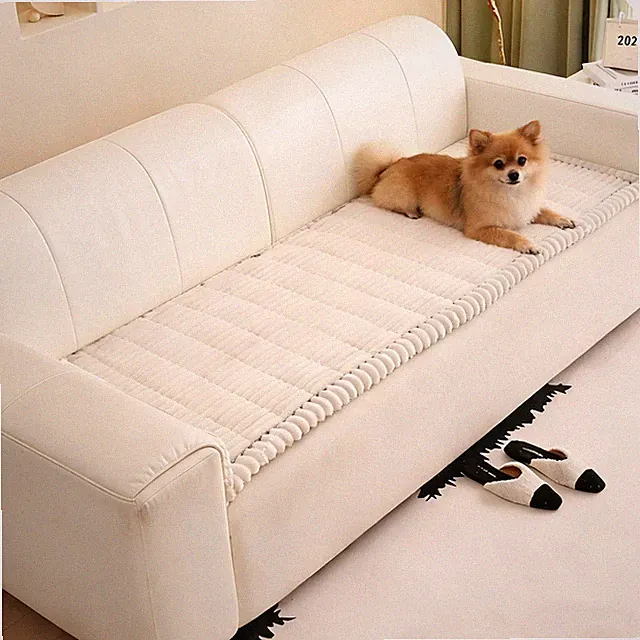 Doimier Pet Couch Cover Dogs Washable Non-Slip Pet Friendly, Fuzzy Couch