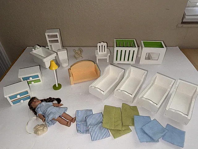 Dollhouse Furniture Crate & Barrel Bathroom Nursery Bedroom & Living Room 1:12