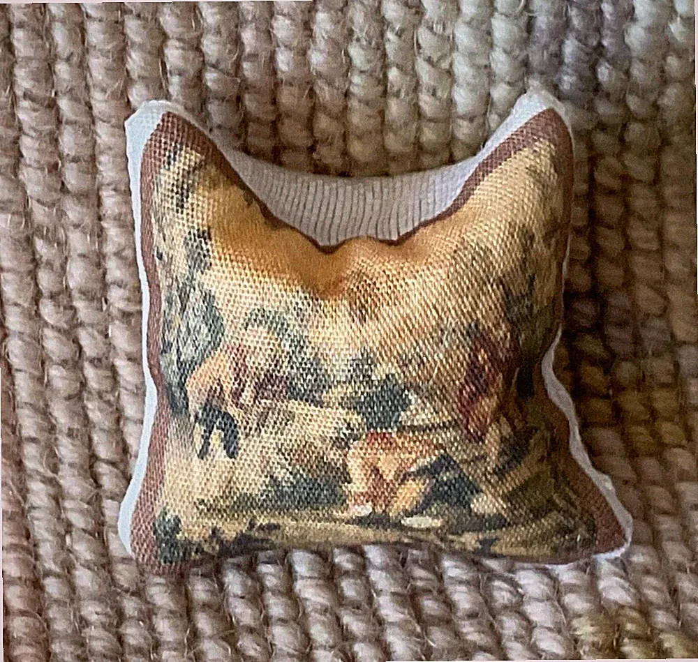 Dollhouse Miniature Bed Sofa Chair Cotton Pillow Cushion SAND filled I 1629