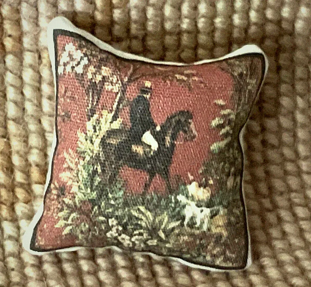 Dollhouse Miniature Pillow Bed Sofa Chair Hunt Cushion SAND filled 1775