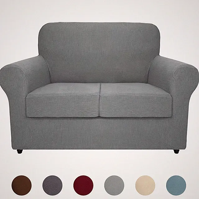Double person cornflake jacquard elastic fabric armchair cover, including seat c