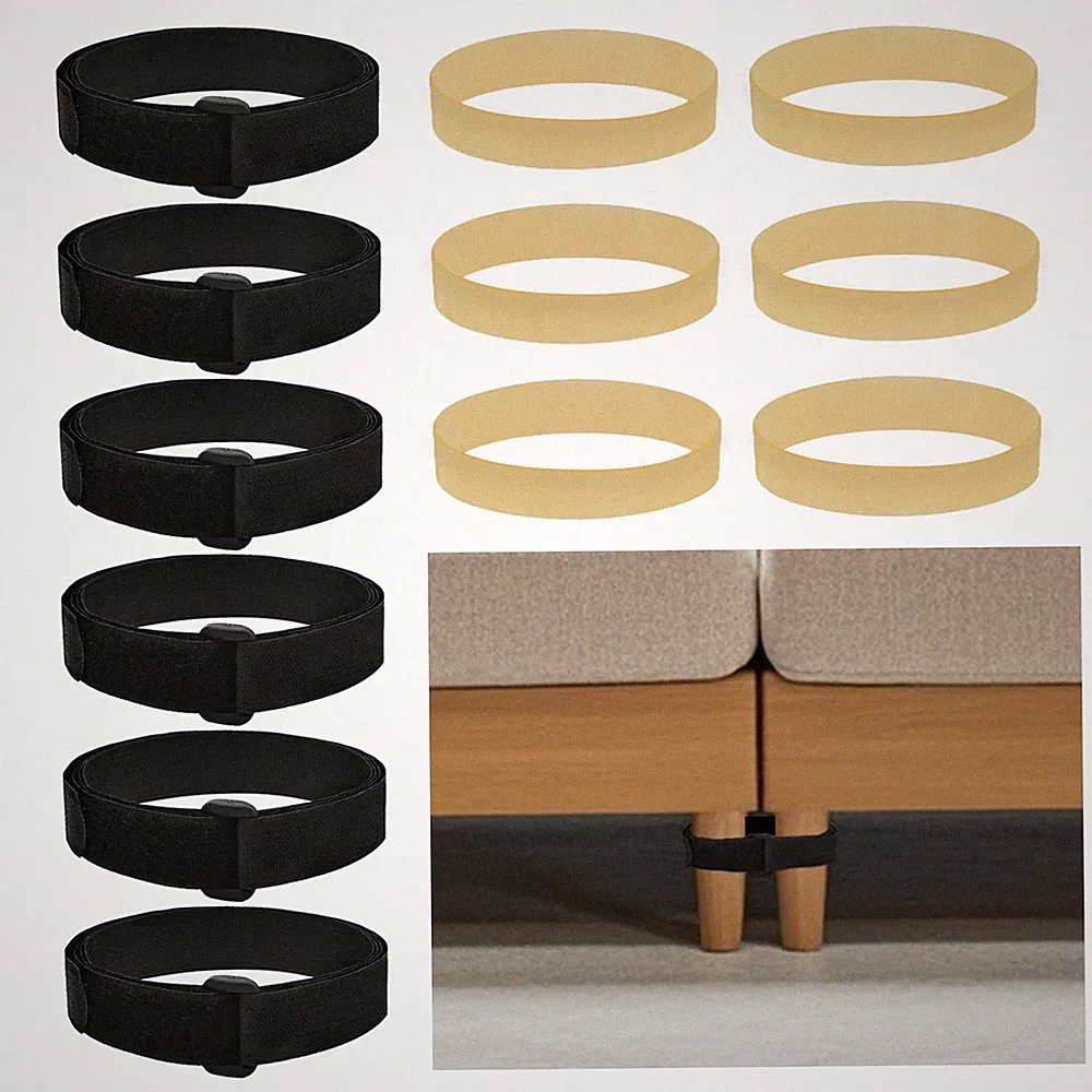 DSKMJT 6 Pack Sectional Couch Connectors to Make Yellow and Black