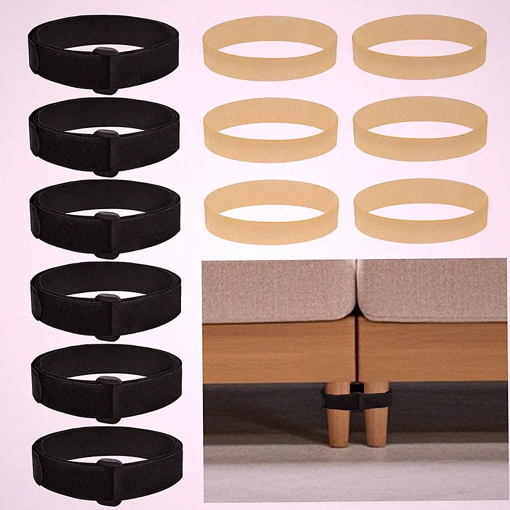 DSKMJT 6 Pack Sectional Couch Connectors to Make Yellow and Black