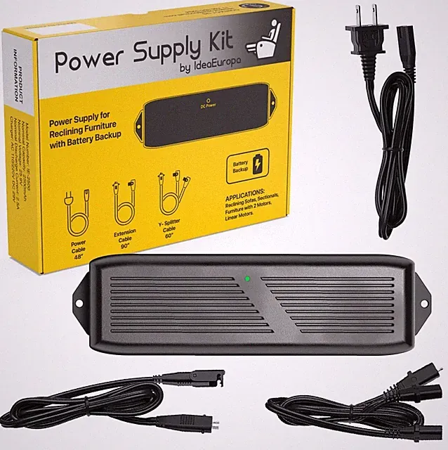 Dual Motor Power Supply Transformer Kit for Power Recliner, Sofa, Sectional o...