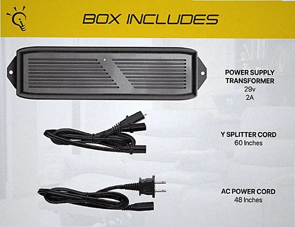 Dual Motor Power Supply Transformer Kit for Power Recliner, Sofa, Sectional or L