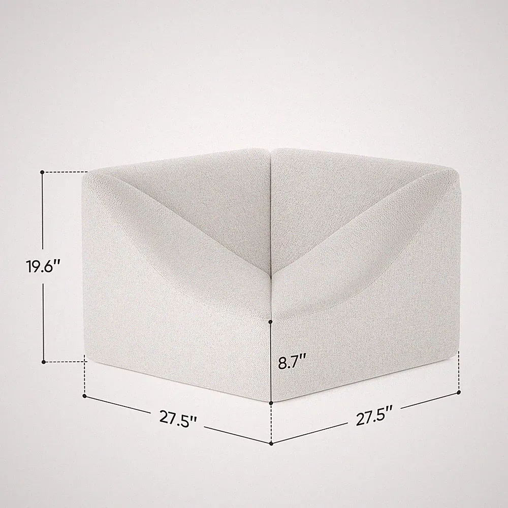 Dune Modular Sectional Sofa Cloud Couch Floor Sofa Set Chenille DIY Living Room