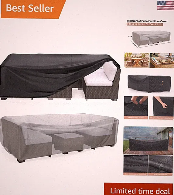 Durable 600D Oxford Patio Set Cover, Waterproof Protection for Stylish Outdoors