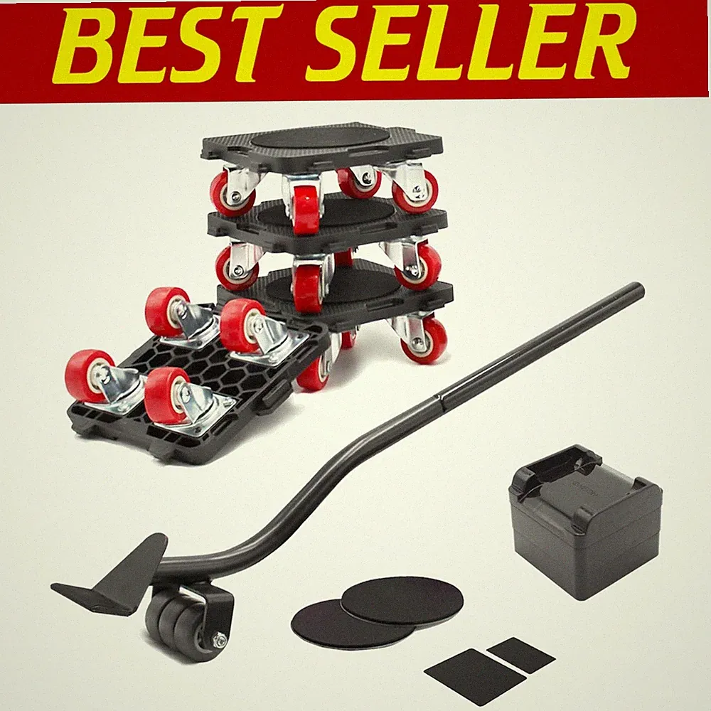 Durable Furniture Movers with TPE Wheels & Non-Slip Pads Effortless Relocation=