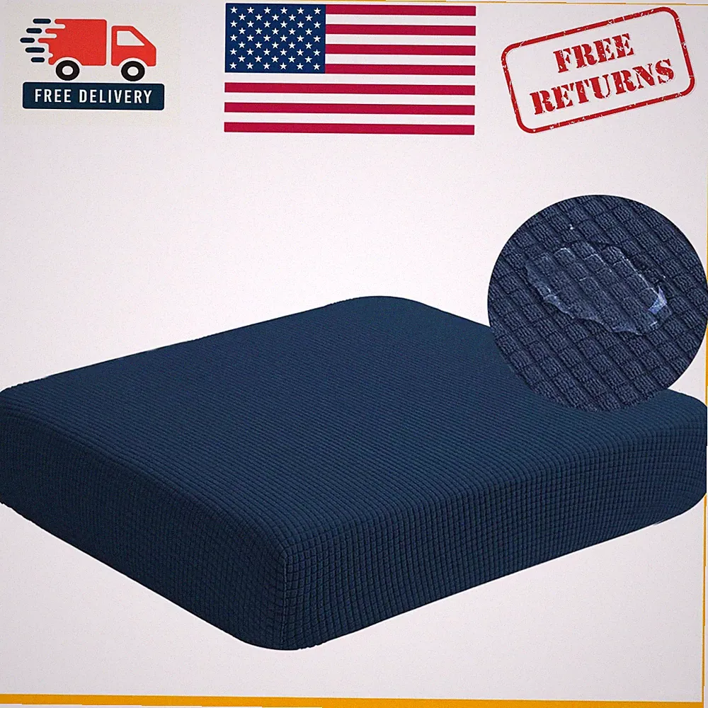 Durable Navy Slipcovers for Cushions - Washable and Protective for Pets & Kids