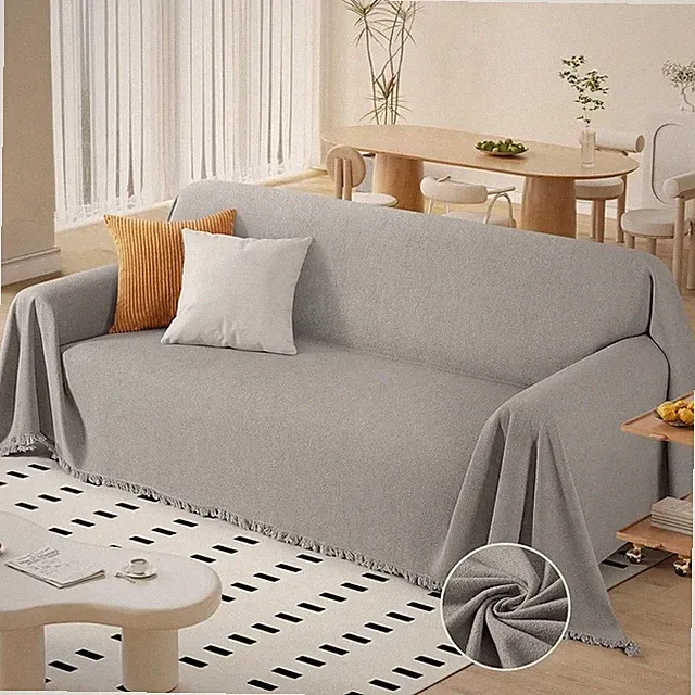 Durable Polyester Sofa Cover Exquisite Texture Protector Pets Everyday Use