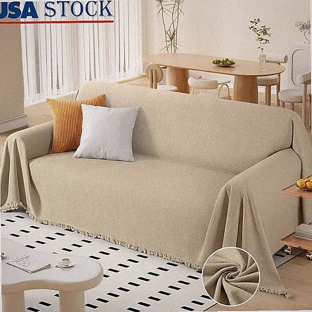 Durable Polyester Sofa Cover Protector Pets Kids Furniture All Year Round New