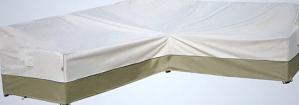 Durable Waterproof L-Shaped Outdoor Sectional Cover with Air Vents - 110