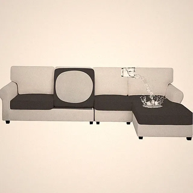 Easy-Going 100 Waterproof 4 Pieces Couch Cushion Covers For Sectional Sofa