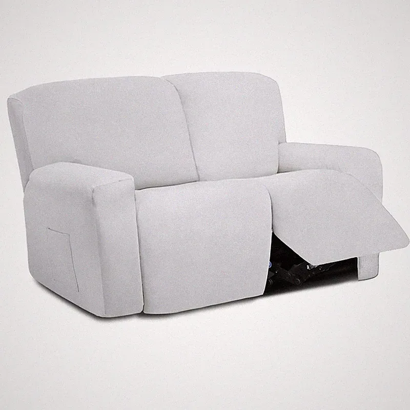 Easy-Going 6 Pieces Microfiber Stretch Sectional Recliner Sofa Slipcover Soft